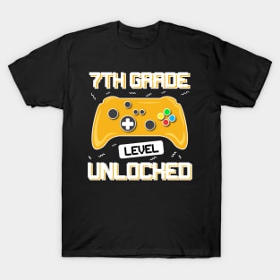 7th Grade Level Unlocked Back to School T-Shirt